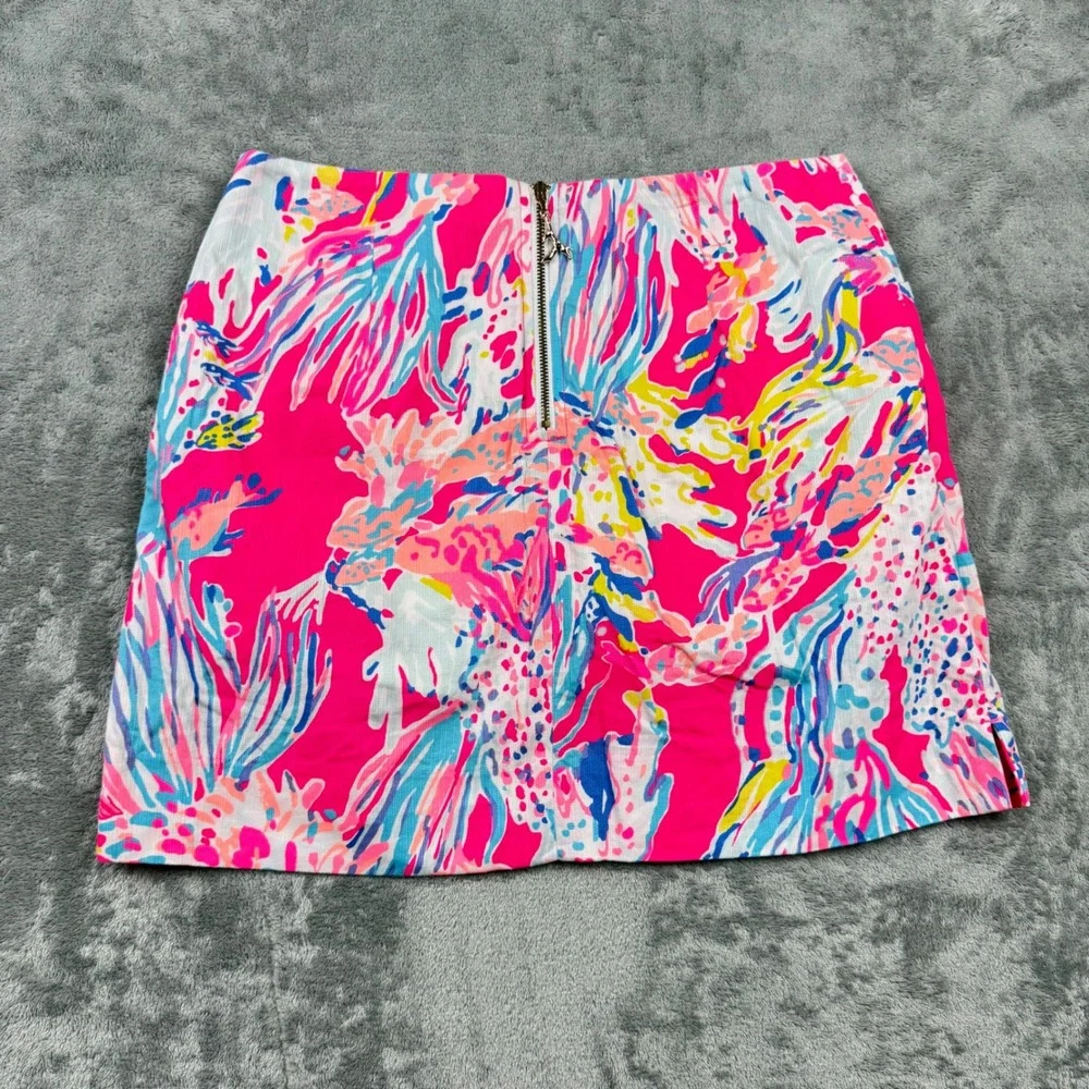 Lilly Pulitzer Size 0 Marigold Skort in Dragon Fruit Sunken‎ Treasure - Picture 2 of 7